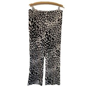 Chicos Size 2 Palazzo Pants Womens Large L Wide Leg Pull On Comfort Stretch NWT